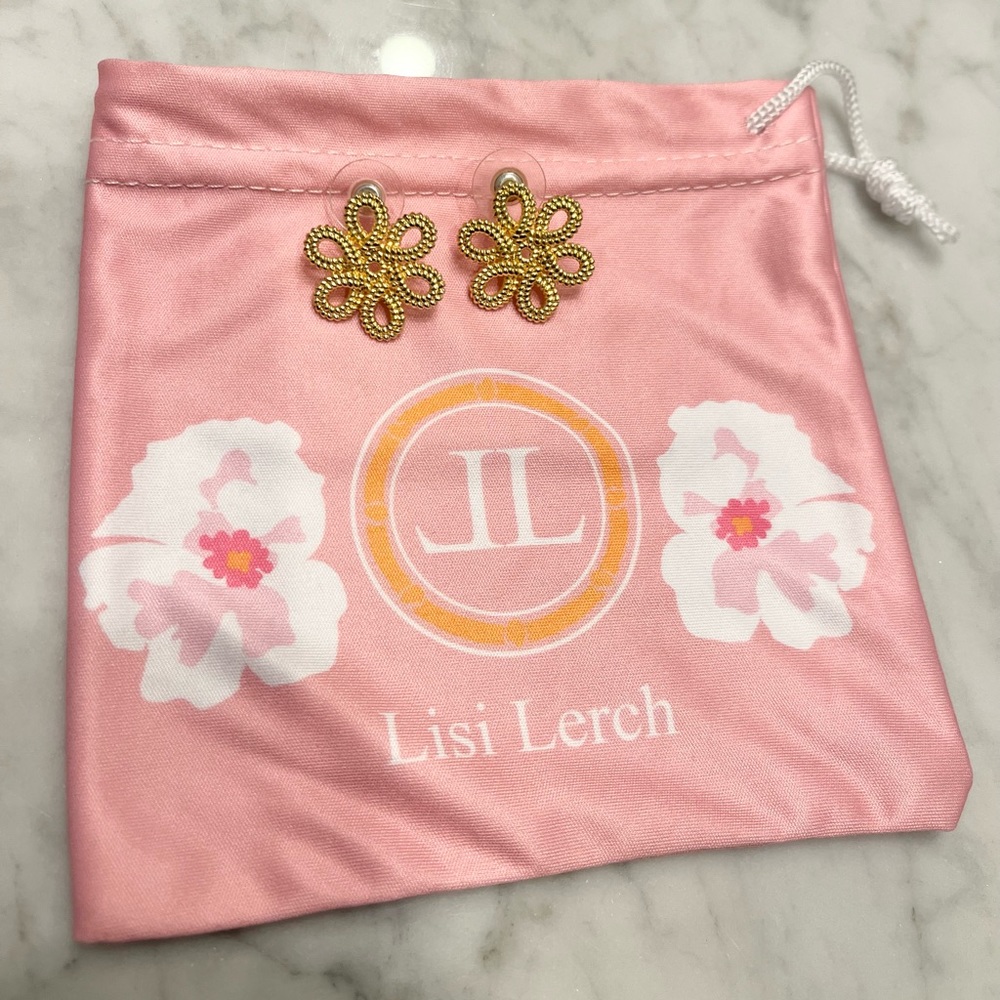 Lisi Lerch gold earrings, never worn